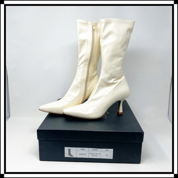 Silent D Stretch Mid-Calf Pointed Boots Size 5.5 / EU 36 - BRAND NEW! - Picture 12 of 12